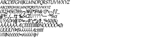 Product picture CarlaThin   BoldItalic