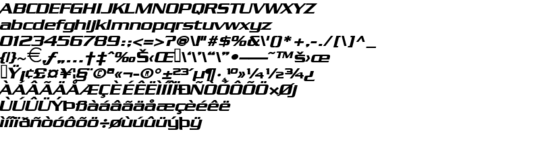 Product picture ChaneyWide BoldItalic