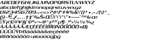 Product picture ChaneyWide Italic