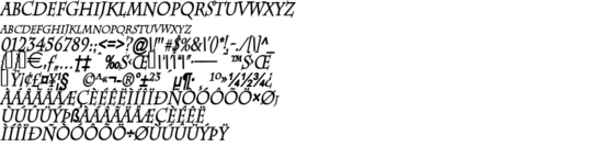 Product picture ChazCondensed BoldItalic