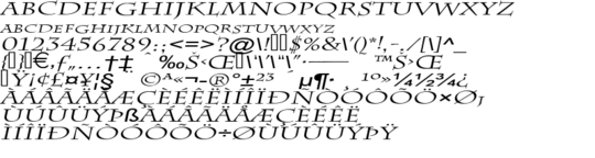 Product picture ChazExtended Italic