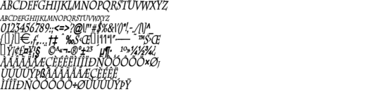 Product picture ChazThin BoldItalic