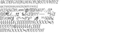 Product picture ChazThin Italic