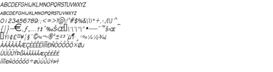 Product picture ChiselThin Italic