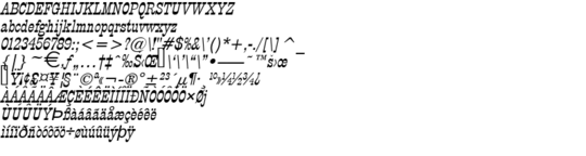 Product picture Circus Italic