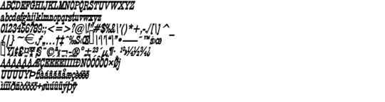 Product picture CircusThin BoldItalic