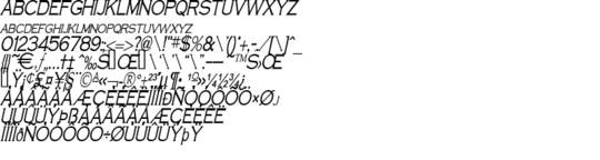 Product picture CobaltThin Italic