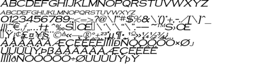 Product picture CobaltWide Italic