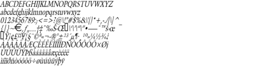 Product picture CongoThin Italic