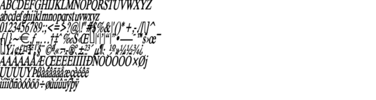 Product picture DukeThin  BoldItalic