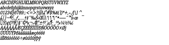 Product picture EggoCondensed BoldItalic