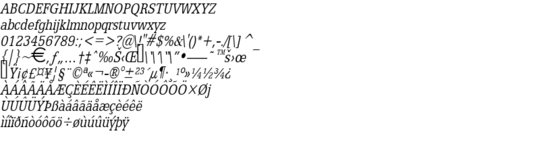 Product picture EggoCondensed Italic