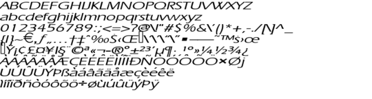 Product picture EricExtended  Italic