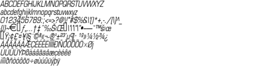 Product picture EurasiaCondensed Italic