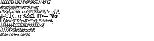 Product picture EurasiaThin BoldItalic