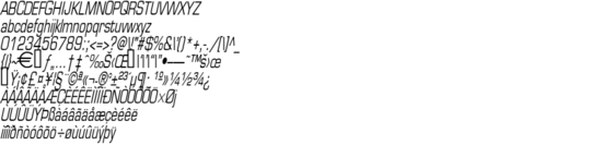 Product picture EurasiaThin Italic