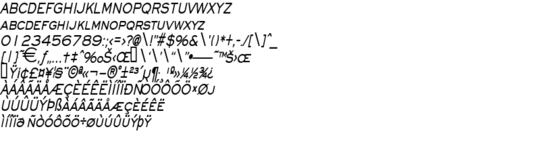 Product picture EyeglassThin BoldItalic