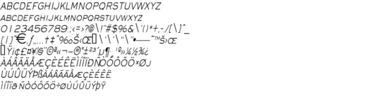 Product picture EyeglassThin Italic