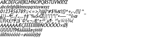 Product picture FlairCondensed Italic