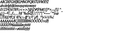 Product picture FlairThin BoldItalic