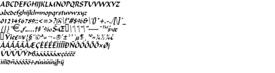 Product picture FlatBrushCondensed Italic