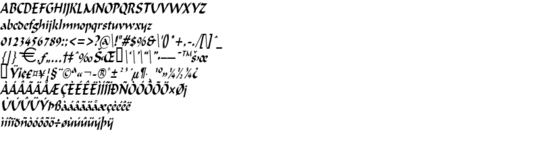 Product picture FlatBrushThin Italic