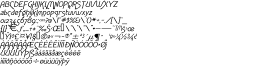 Product picture FletchWide Italic