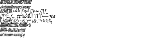 Product picture FlintstoneCondensed Italic