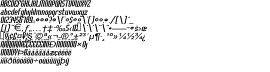Product picture FlintstoneExtended Italic
