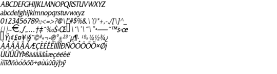 Product picture FrancoCondensed Italic