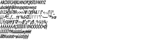 Product picture FrancoThin BoldItalic