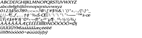 Product picture FrancoWide Italic