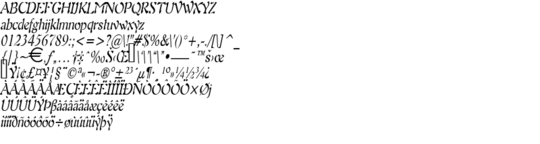 Product picture Freedom9Thin Italic