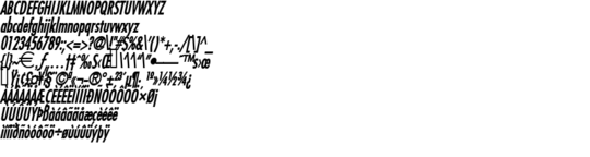 Product picture FujiCondensed BoldItalic