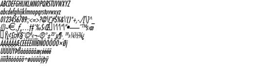 Product picture FujiCondensed Italic