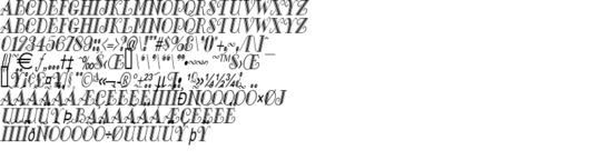 Product picture GalleryCondensed Italic