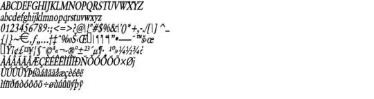 Product picture GarrickThin BoldItalic