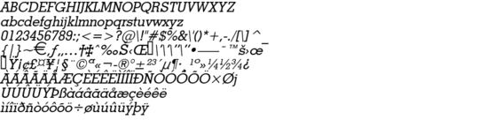 Product picture GeoCondensed Italic