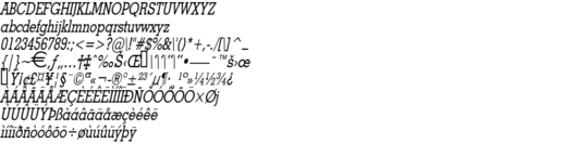 Product picture GeoThin Italic