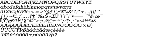 Product picture GeoWide Italic