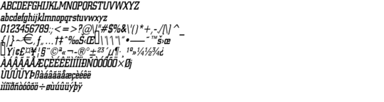 Product picture Geo957Condensed Italic