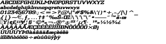 Product picture Geo957Extended BoldItalic