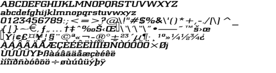 Product picture Geo957Extended Italic