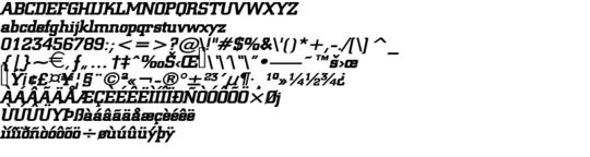 Product picture Geo957Wide BoldItalic