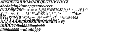 Product picture Geo957Wide Italic