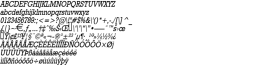 Product picture Geo986Condensed Italic