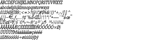 Product picture Geo986Thin Italic