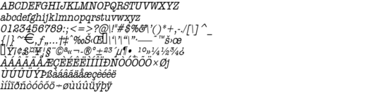 Product picture HeadlineCondensed Italic