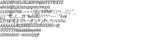 Product picture HeadlineThin Italic