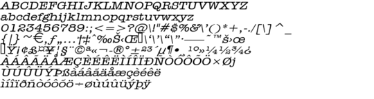 Product picture HeadlineWide Italic